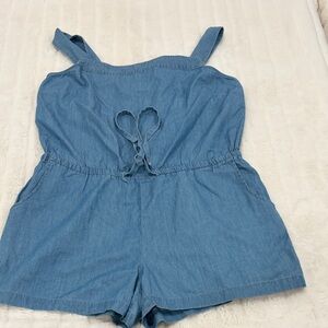 Old Navy Kids Light Blue Denim Romper